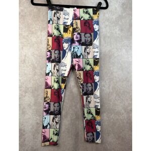 Taylor Swift ERAS Collage Print‎ Leggings Kids Size 12 Stretch Pop Icon